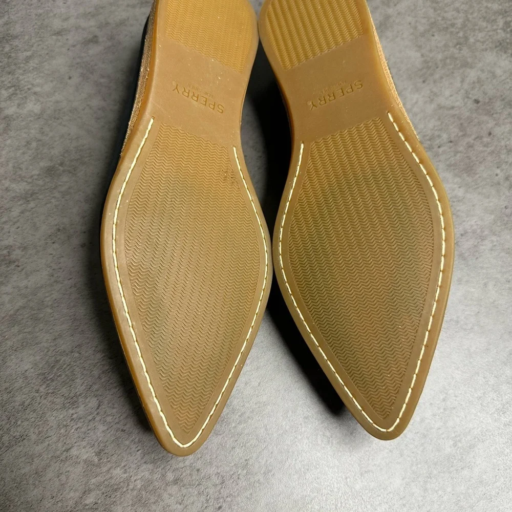 Sperry Women's Black Pointed Slip-On Loafers